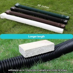 Black 1-Pack Rain Gutter Downspout Extensions Flexible, Drain Downspout Extender