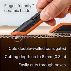 Slice Box Cutter | Manual Retracting | Heavy Duty Utility Knife | Safe…