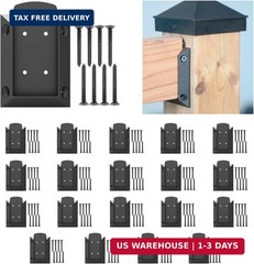 20pcs Deck Railing Connectors for 2×4 Wood Post KF4013 | 160 pcs Rust-Free Screw