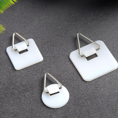 60 Pcs Adhesive Picture Hangers without Nails Plastic Photo Bracket Foam Board H