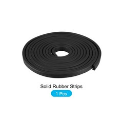 Solid Rubber Strips (118.11″L x 0.39″W x 0.2″T) 1Pcs, Rubber Neoprene Sheet Roll