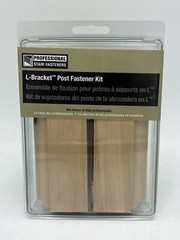 4 Pack UBS L-Bracket Post Newel Kit 3-1/4″ Hemlock Zinc Plated Unfinished Fasten