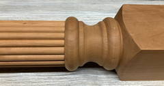 New 34.5″ x 3.75″ Interior Beaded Wood Post Omega National – B1530CUF2 Cherry