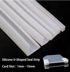 U Channel Edging Trim Seal Square U-Shaped Bumper Multiple Sizes Silicone Rubber