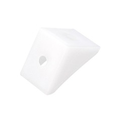 Shelf Cabinet Door 90 Degree Plastic Corner Braces 2 Holes Angle Bracket, 50 Pcs
