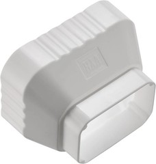 VYH 3×4 to 2×3 Gutter Downspout, Downspout to Downspout Adapter (White 2 Pack)