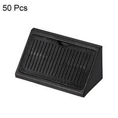 42x20x20mm 4 Holes Plastic Corner Braces Angle Brackets Black 50Pcs