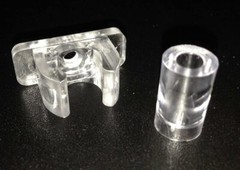 False Front Cabinet Clips, Hosrnovo 4 Pairs with Screws Reinforced Sink Clear