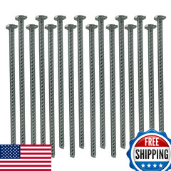 Electriduct 14 Rebar Spikes 1/2 Diameter Pack Of 16 Anchor Kit Galvanized Steel