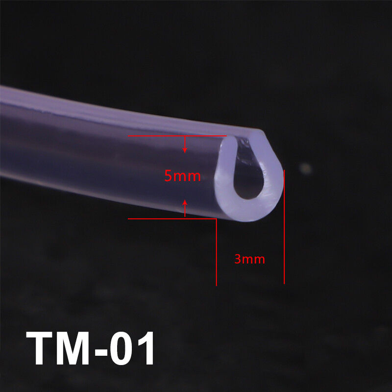 Transparent U-Shape Resin Rubber Sealing Strip 1mm-18mm U Channel Edging Trim