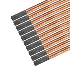50 Pcs Copper Coated Gouging Carbon Electrode Rods 0.3″ x 14″