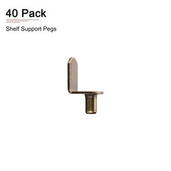 0.24″x0.39″ L-Shelf Support Peg – 40Pack Iron Shelf Bracket Pegs – Bronze