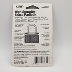 ABUS 85611 HIGH TOUGH SECURITY BRASS PADLOCK W/ KEYS – New Old Stock