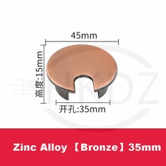 35 50 60 80mm PC Computer Desk Plastic Grommet Table Cable Tidy Wire Hole Cover