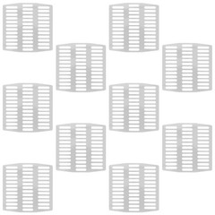 10 Pcs Brick Hole Filler Stainless Steel Screen Weep Cover Spring