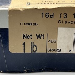 Nails Grip Rite 16D 3 1/2″ Hot Dip Galvanized Casing Nail 2 LBS 15oz