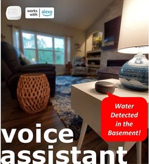 New – YoLink Smart Home Starter Kit Amazon’s Choice Water Sensor 4-Pk & Hub Kit