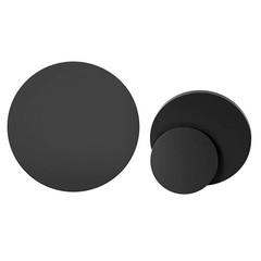 Black PVC Round Plastic Pads Disc Sheet-Hard Plastic Plate-Various Thickn & Size