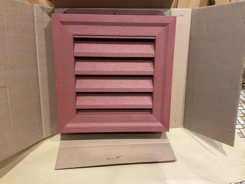 NEW – POLY GEM Vinyl SQUARE 14 X 14 GABLE VENT (Paintable)
