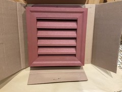 NEW – POLY GEM Vinyl SQUARE 14 X 14 GABLE VENT (Paintable)
