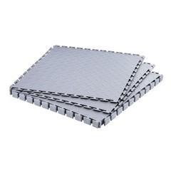 Garage Floor Tiles Interlocking, 8 Pack 20.2 x 20.2 x 0.2 in Interlocking Modula