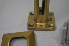 Top Hardware Duplex 2205 Stainless Square Mount Adjustable Spigot Satin Gold