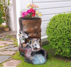 Garden Rain Downspout Diverter, Splash Block & Gutter Extender, Decorative Gu…