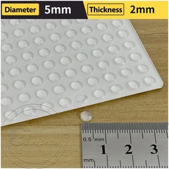 Self-Adhesive Rubber Feet Pads | Square & Round Clear, Small & Large Ø 5mm-20mm