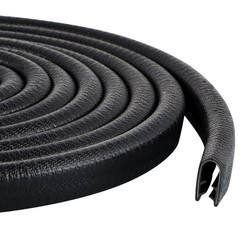 Rubber Edge Trim Guard 10ft/3m, Adhesive Free Door Edge Protector, U Shape Ed…