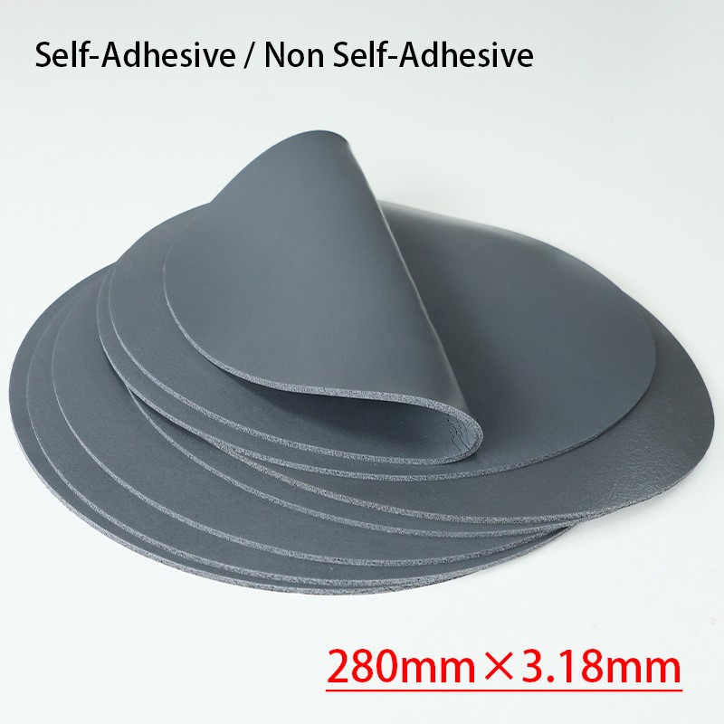 Round PU Sponge Padding Foam Black Disc Rubber Sheet Mat 280mm×3.18mm