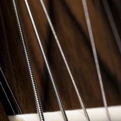 Round Titanium Wrapped Acoustic Guitar Strings w/ Light Tension for Lasting Tone