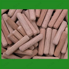 25x 40mm Fluted 8mm Diameter Hardwood Dowels, Fixing, Wooden Plugs, Pegs, Pins