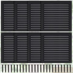 8 Pcs Aluminum Attic Vents 6″ X 6″ Metal Gable Wall Mesh Shed Vent with Screen S