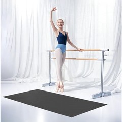 Dance Floor, 6.6′ x 3′ Portable Yoga Mat with Organizer Bag, 1.5 mm Thick Workou