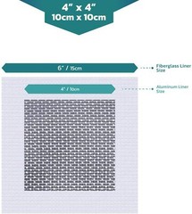 2 PACKS WALL REPAIR PATCH Fix Drywall Hole Ceiling Plaster Damage Metal Mesh 4X4