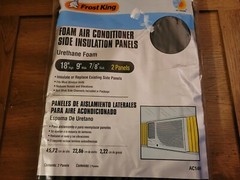 Window Air Conditioner Foam Side Panels, 9 x 18 x 7/8-In., 2-Pack -AC14H New