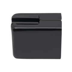Glass Clamp Set of 8 Black 8-10mm Square For Glass Door Panel Mounting Hardware