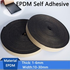 Neoprene Self Adhesive Backed Foam Sponge Strip Roll Sheet Tape Sticky Seal EPDM