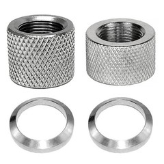 5/8 x24 Thread Protector Stainless Steel w/ inch 0.625 inches, silver