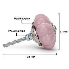 FURNISHFUL FINESSE Cabinet Knobs for Dresser Drawers Pack of 20, Pink