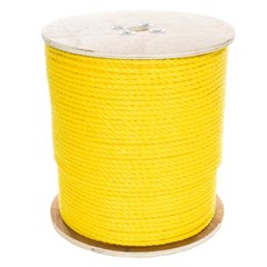 GOLBERG Twisted Polypropylene Rope 1/4″, 5/16″, 3/8″, 1/2″, 5/8″, 3/4″ in Yellow