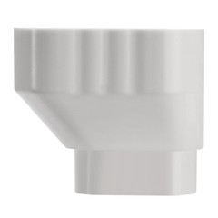 VYH 3×4 to 2×3 Gutter Downspout, Downspout Adapter (White White