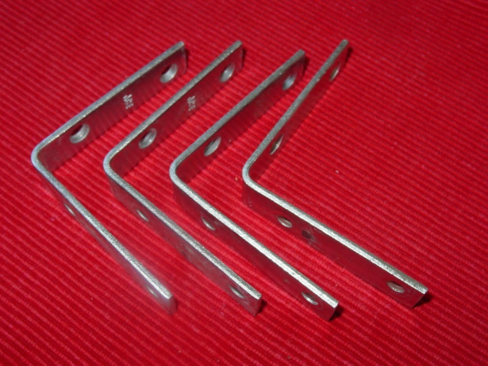 4 ACE Zinc-Plated 3″ Corner Braces NEW