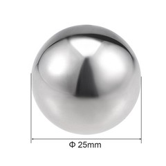 25mm Dia 304 Stainless Steel Hollow Cap Ball for Handrail Stair Newel Post 16pcs