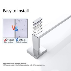 Bagnolux 22 Inch Chrome Bathroom Accessories Polished Chrome Towel Rack For