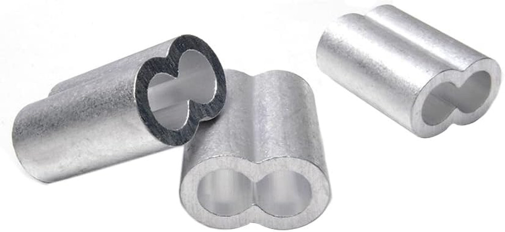10pcs 5/16 Aluminum Cable Crimps Sleeves Cable Ferrule Clip Fittings for Cri