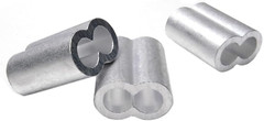 10pcs 5/16 Aluminum Cable Crimps Sleeves Cable Ferrule Clip Fittings for Cri