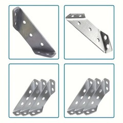 10PCS Stainless Steel Corner Braces – For Furniture & Shelf Reinforcement