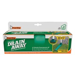 Frost King DE46 Green Automatic Plastic Drain Away Downspout Extender 4 ft.