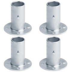 4 Pcs 1-5/8″(Fits 1 5/8″ OD) Chain Link Fence Post Floor Flanges,Heavy Duty R…